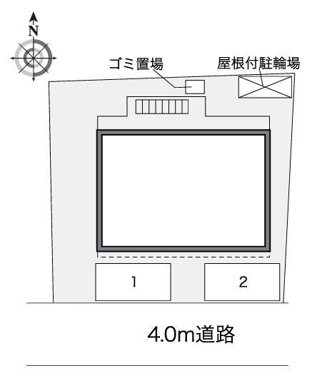 萩原台(40254)の駐車配置図