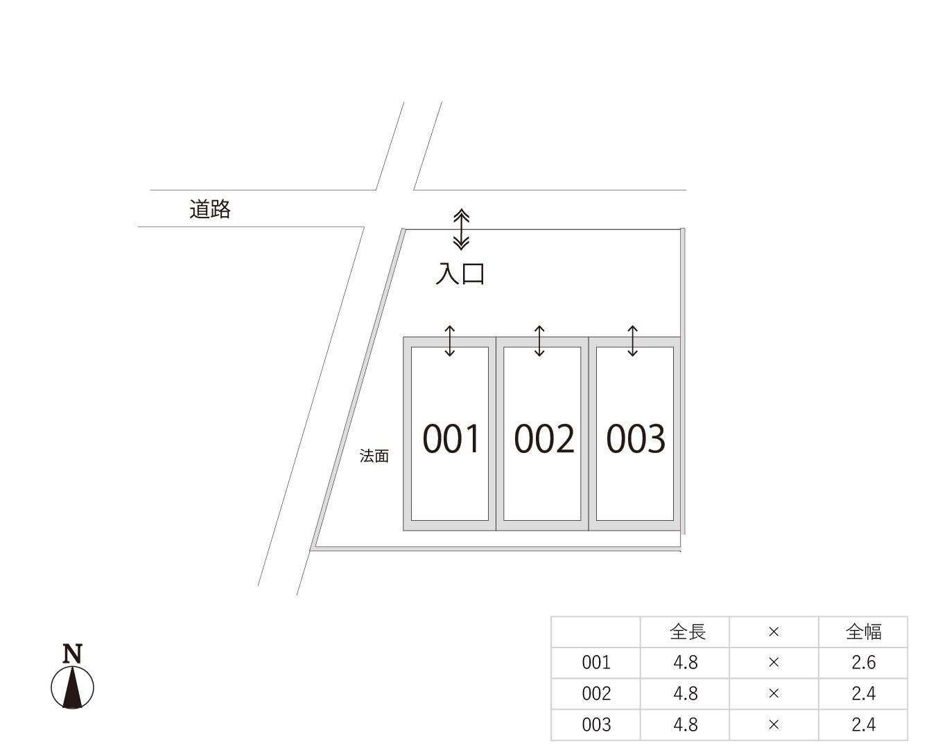 【962】マスミ駐車場の駐車配置図