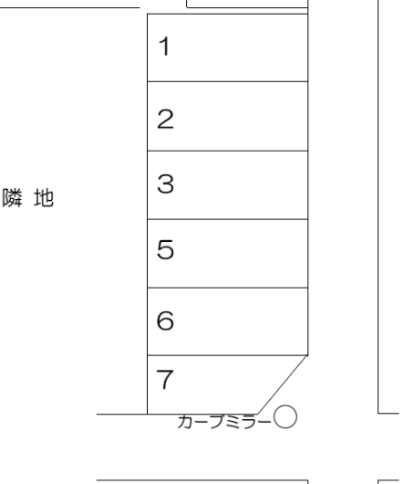 松野駐車場の駐車配置図