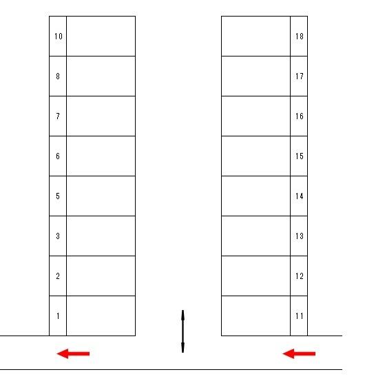 J-015の駐車配置図