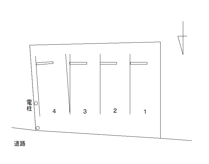 FK東大和市蔵敷2丁目駐車場の駐車配置図