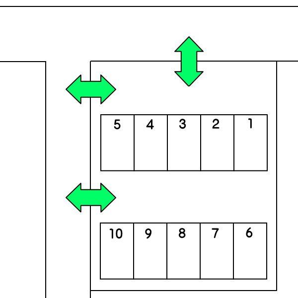 川口1丁目駐車場の駐車配置図