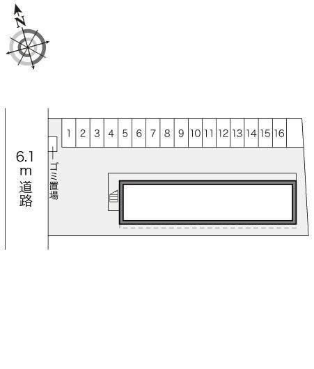 瑞穂(17296)の駐車配置図