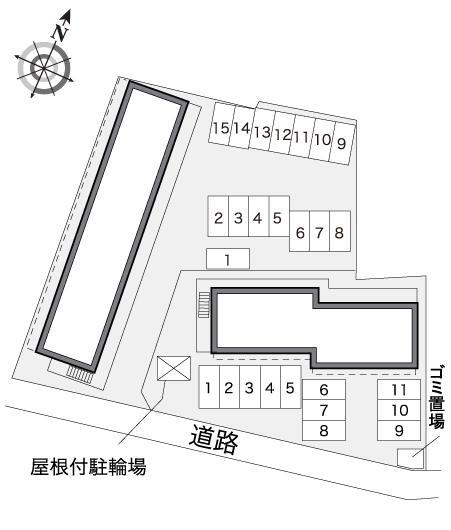 なかや(30924)の駐車配置図
