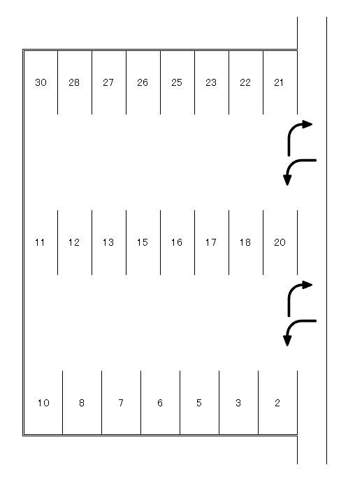 J-305の駐車配置図
