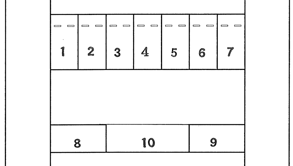 前澤駐車場の駐車配置図