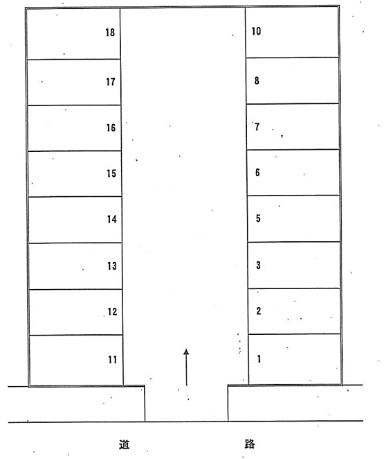 117の駐車配置図