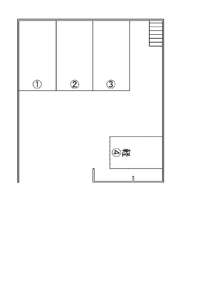 吹田パーキングの駐車配置図