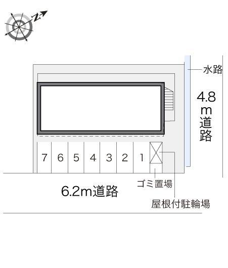 カンフォタブル伊倉Ⅰ(17414)の駐車配置図