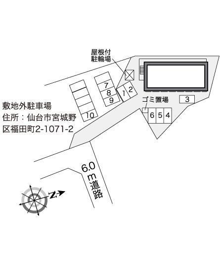 フローラル(27303)の駐車配置図