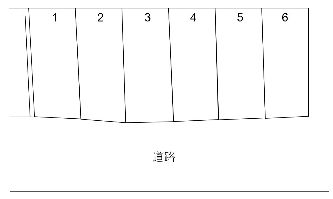 市沢町365の駐車配置図