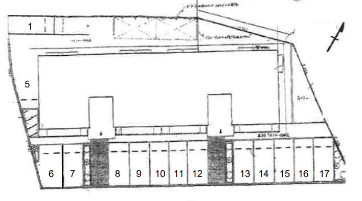 パナハイツ・アミジマの駐車配置図