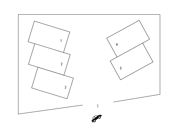 松尾町駐車場の駐車配置図