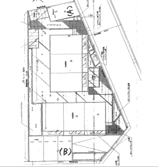 カメリアハイツの駐車配置図