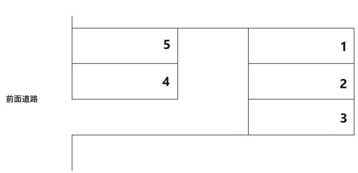南成瀬2丁目駐車場の駐車配置図