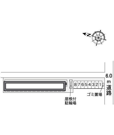 コンフォート上東雲(27083)の駐車配置図