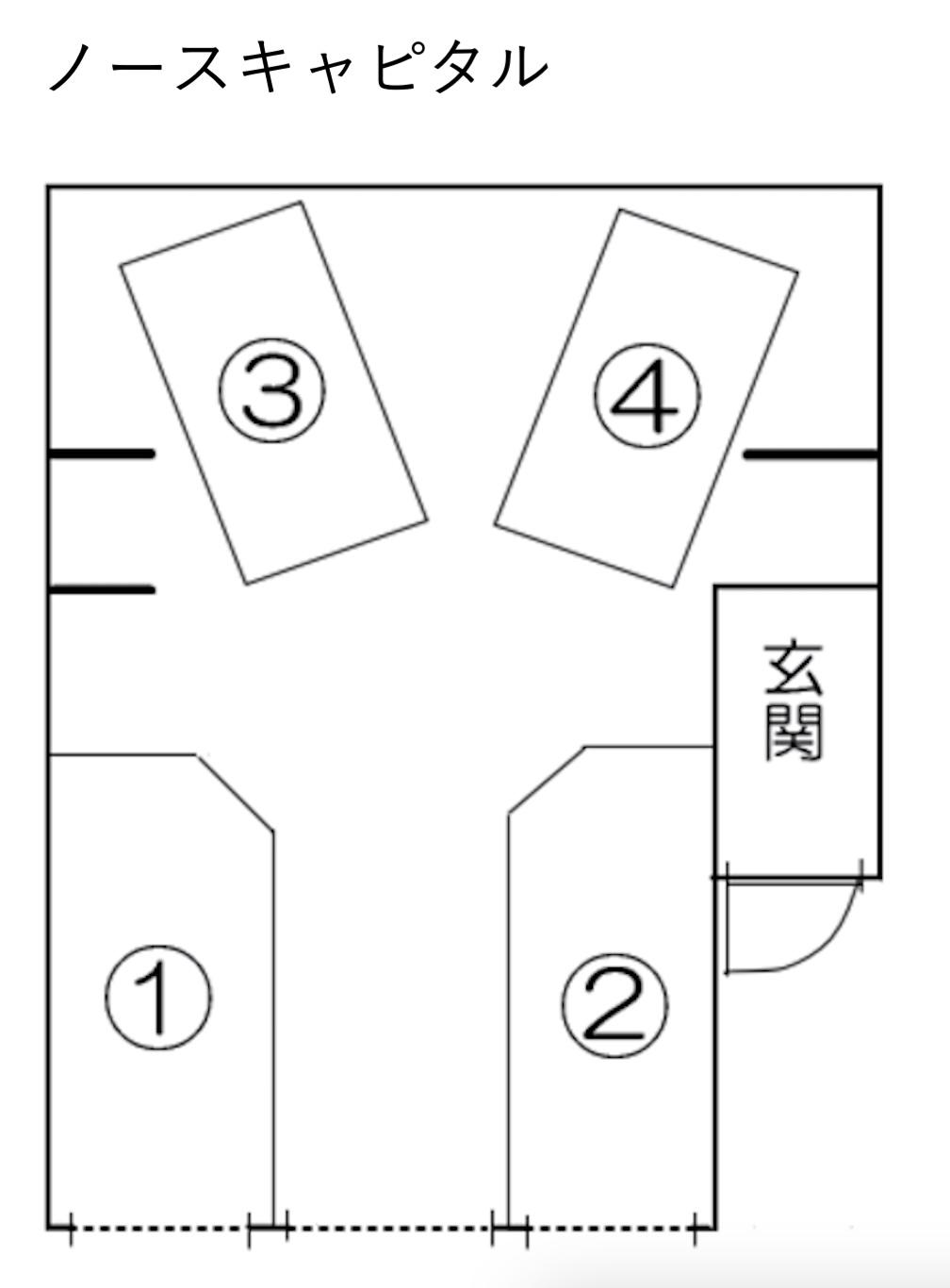 ノースキャピタルの駐車配置図