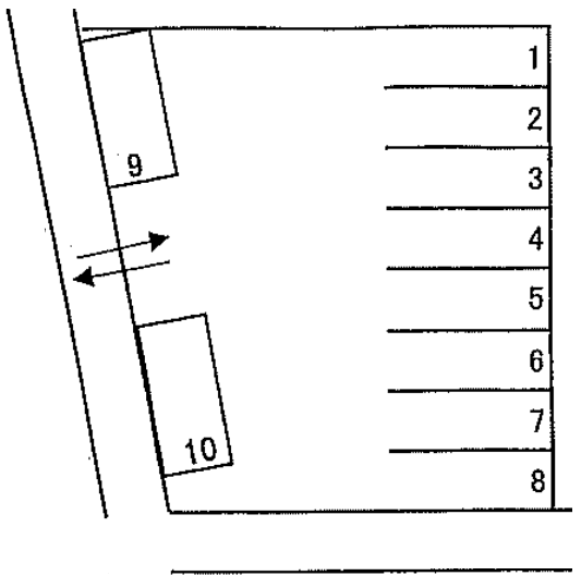 パーキング カズの駐車配置図