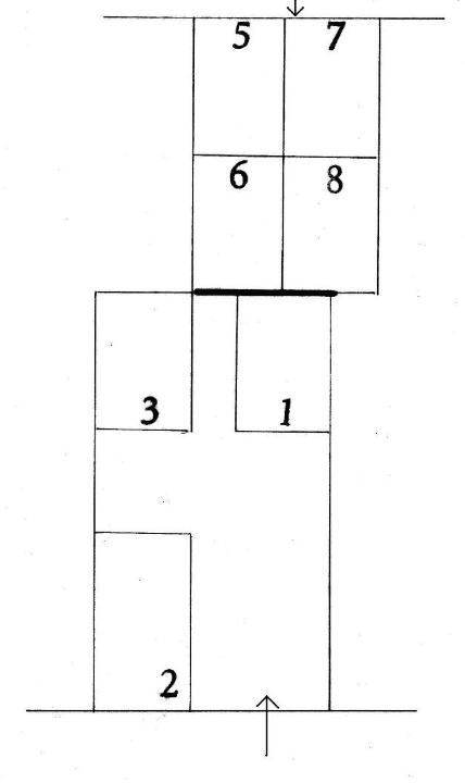 ユーユーガレージNO、5の駐車配置図