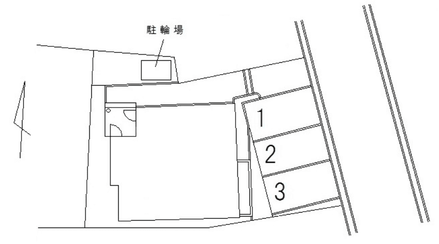 FK-CozyCourt駐車場の駐車配置図