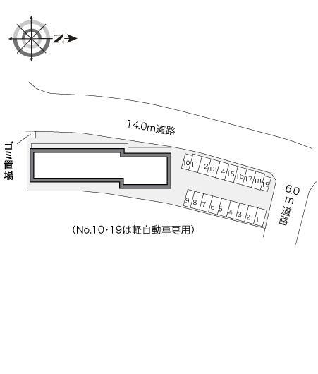 コンフォート(23137)の駐車配置図