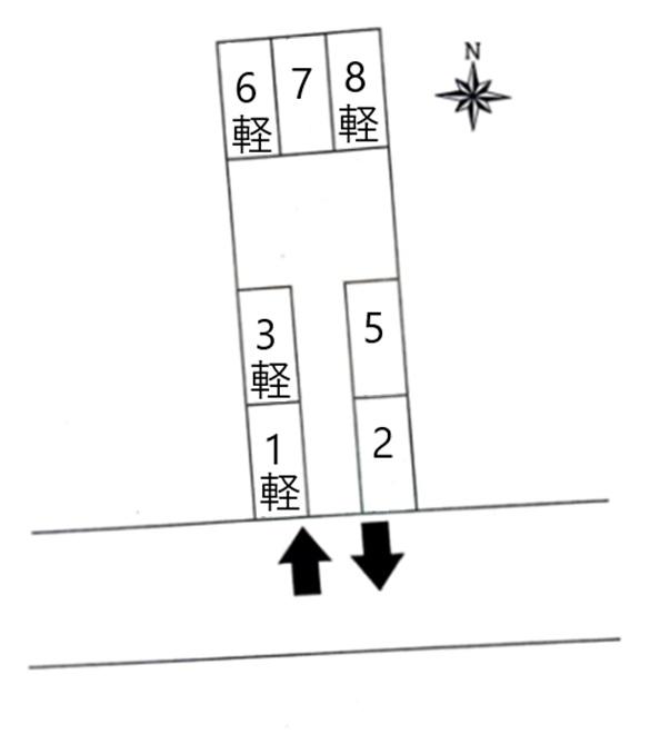 (88) 宮原駐車場の駐車配置図