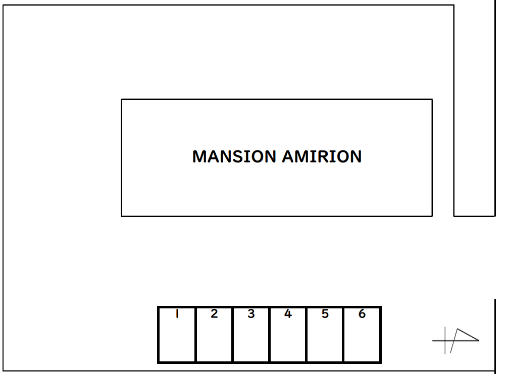 MANSION AMIRION 敷地外駐車場の駐車配置図