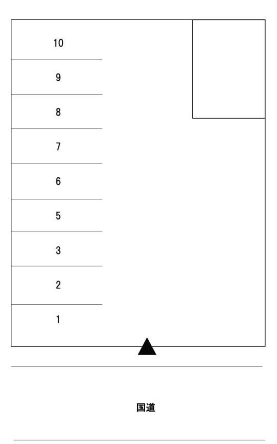 篠田駐車場の駐車配置図