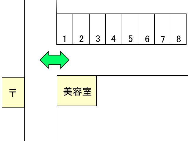 霜村駐車場 1の駐車配置図