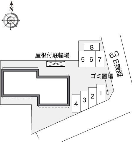 山茶花(41069)の駐車配置図