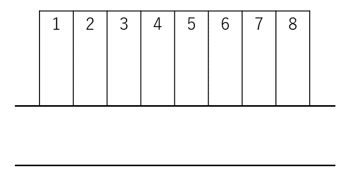 盛岡駅西通一丁目髙橋駐車場の駐車配置図
