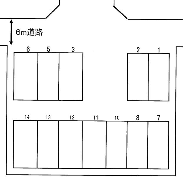 泉一丁目駐車場の駐車配置図