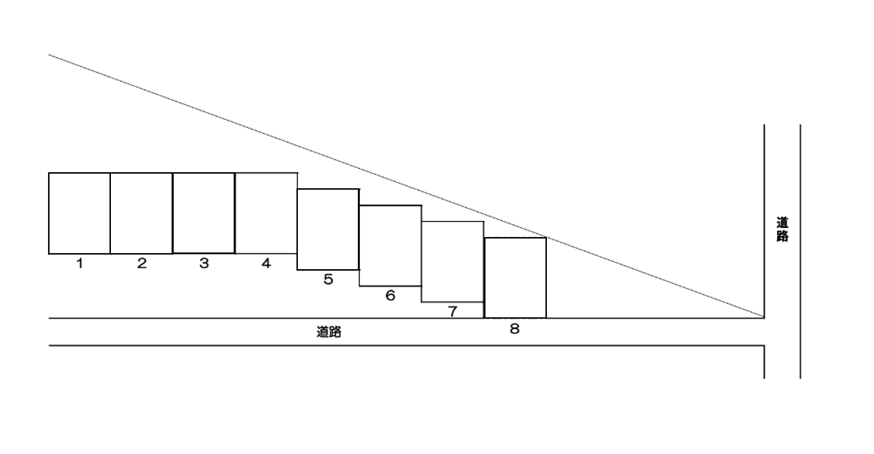 パーキングスペース松海が丘2丁目月極駐車場の駐車配置図