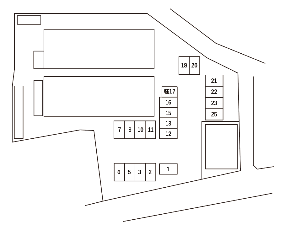 アンプルールフェール ボルドゥルーⅡの駐車配置図
