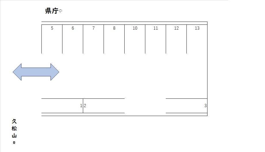 湯所町2丁目225駐車場の駐車配置図