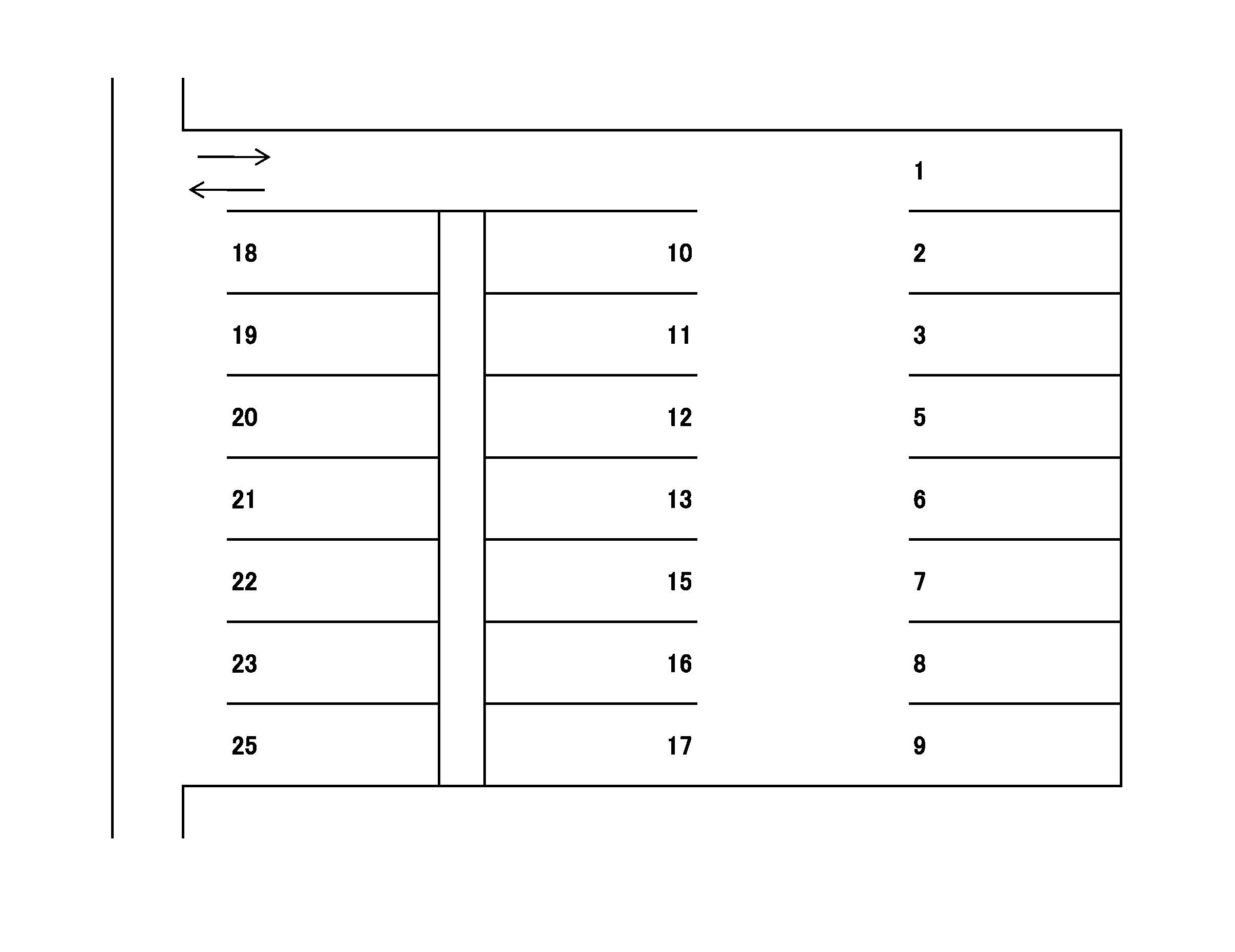 J-138の駐車配置図