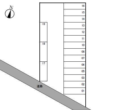 第12立松パークの駐車配置図