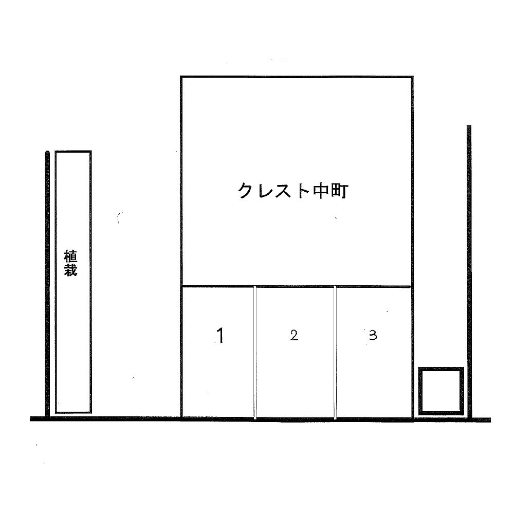 クレスト中町パーキングの駐車配置図