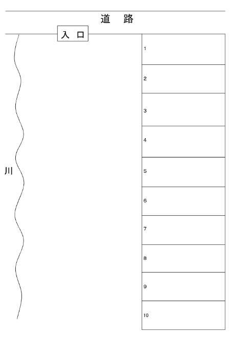紫駐車場の駐車配置図
