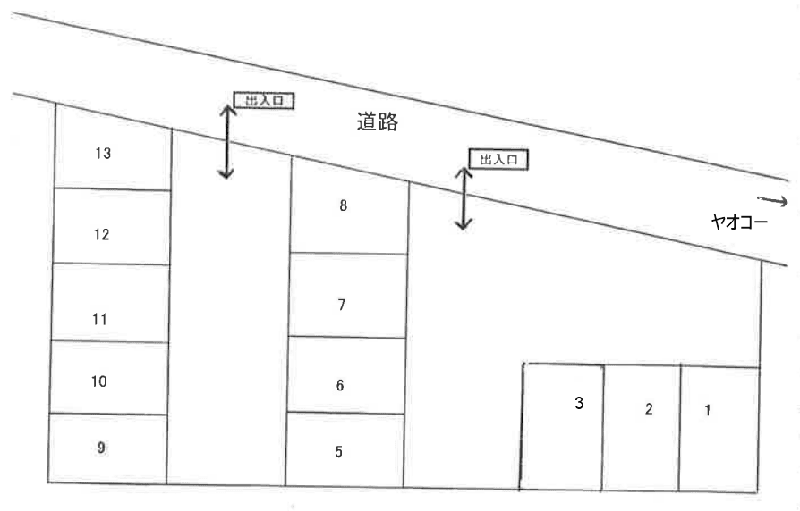 加治Pの駐車配置図