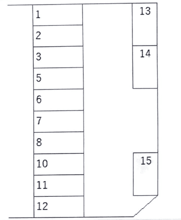 池上パーキングの駐車配置図