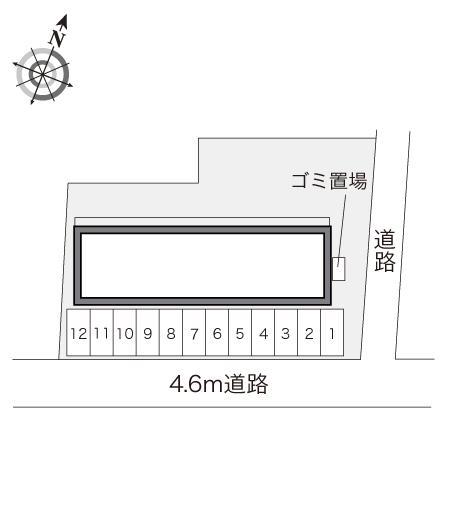 リバーサイド(21390)の駐車配置図