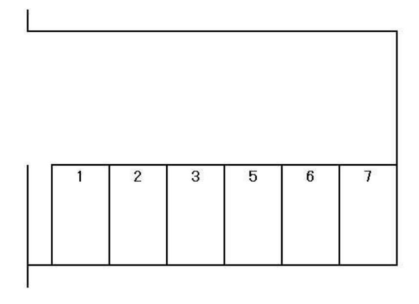 水堀駐車場の駐車配置図