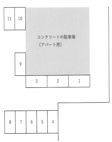 1160駐車場の駐車配置図