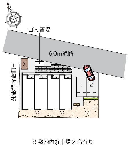 ドリームハイツⅢ(46819)の駐車配置図
