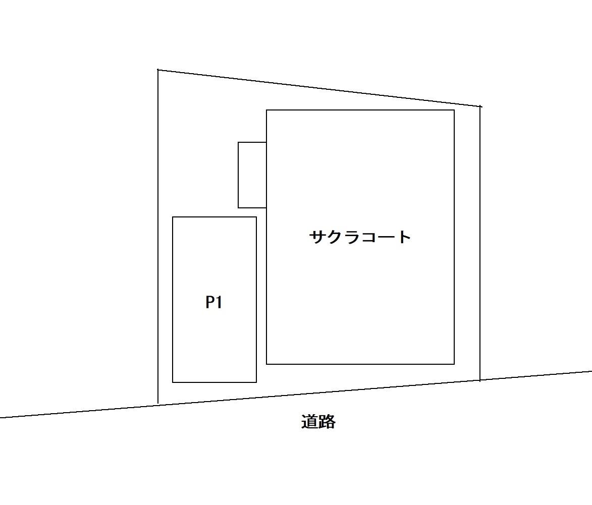 サクラコート駐車場の駐車配置図