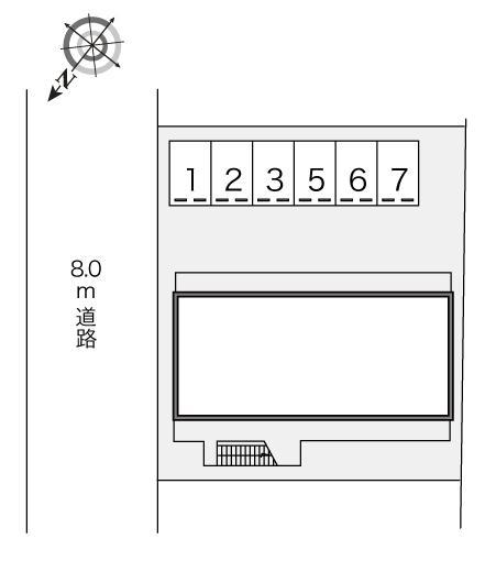 レグルス(17611)の駐車配置図