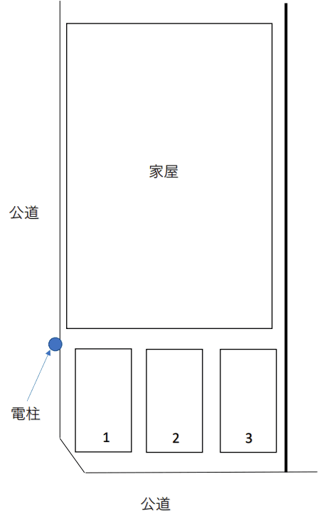 吉野清水が丘駐車場の駐車配置図