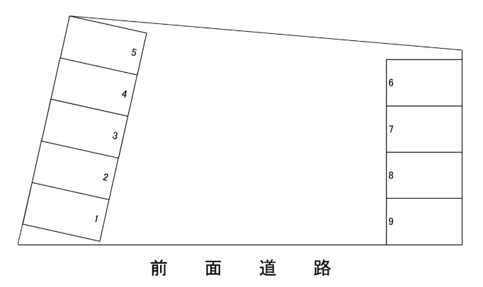 筑紫中牟田駐車場の駐車配置図