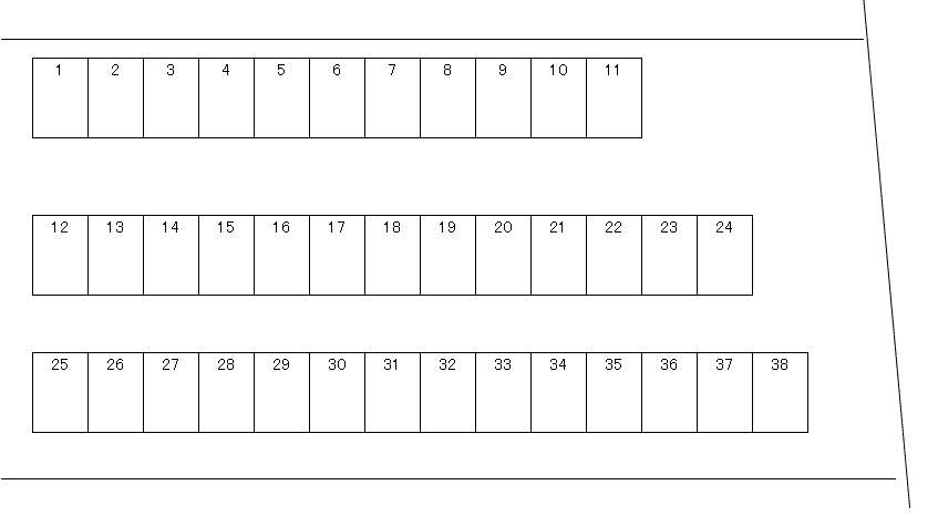 マルマ神明3駐車場の駐車配置図